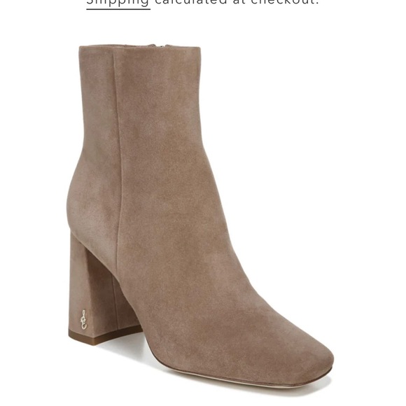 BN Sam Edelman Codie Ankle Bootie - Suede/Praline - Picture 3 of 10